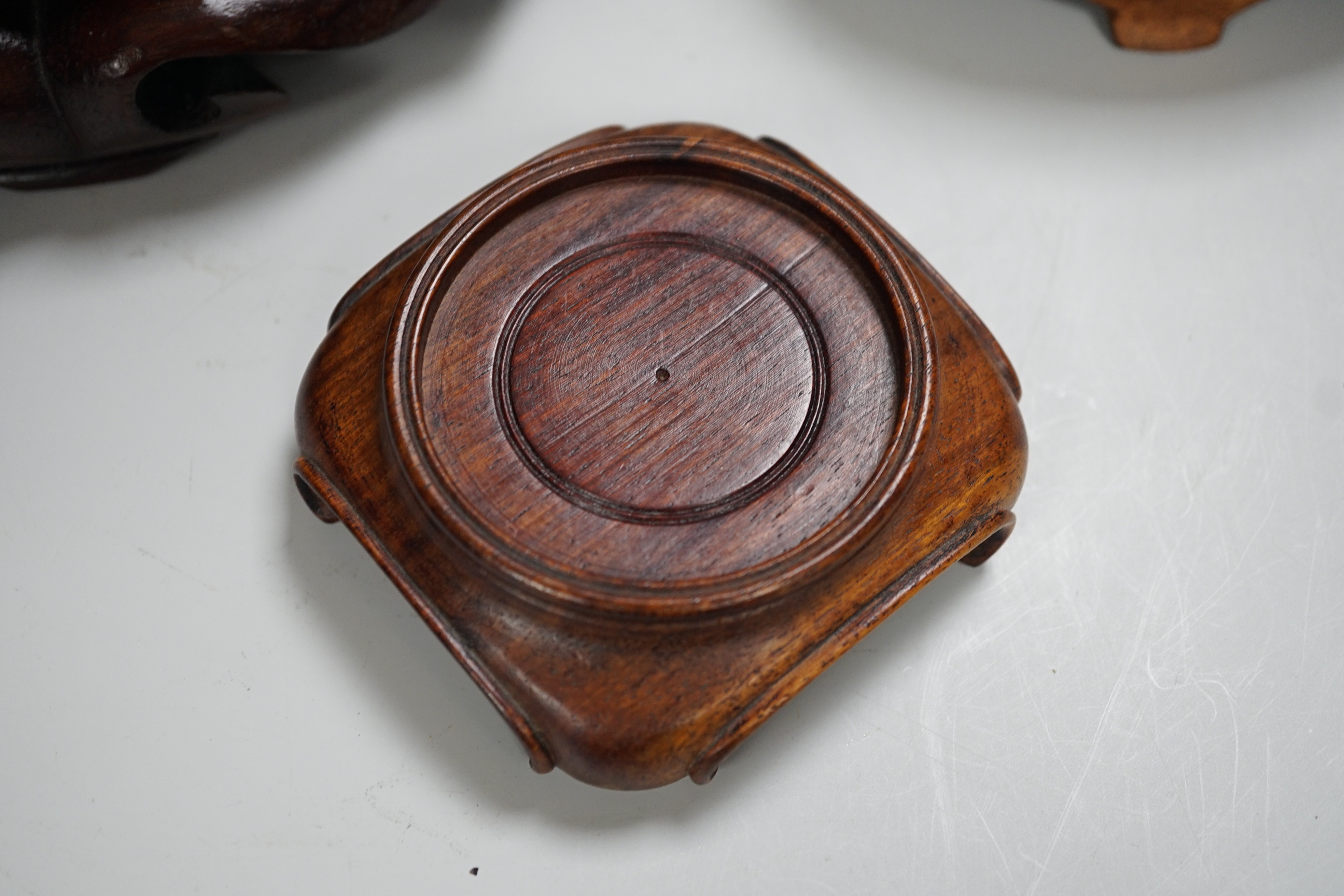 Three Chinese hardwood stands